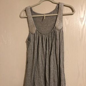 Gray and silver Miami tank top